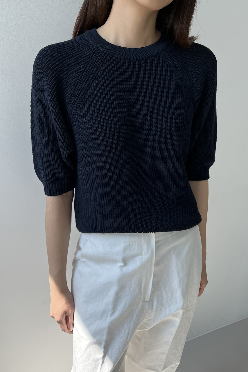 [40%] Allen raglan knit_dark navy